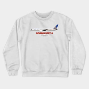 Boeing B787-9 - United Airlines Crewneck Sweatshirt